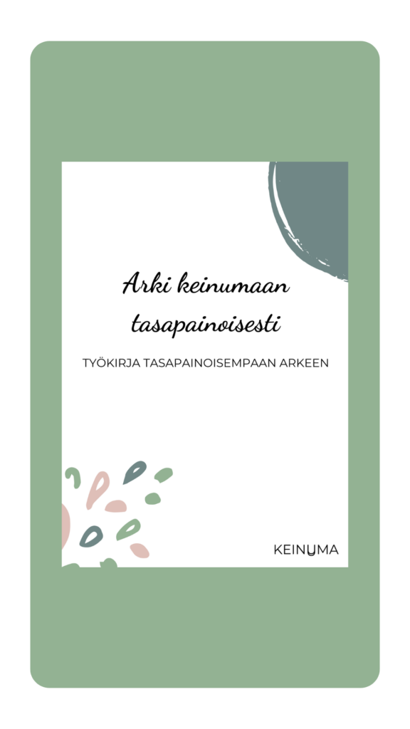 Arki keinumaan tasapainoisesti -työkirja